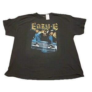 Eazy-E Ruthless Records Graphic T-Shirt 3X Black 2024 Rap Hip Hop Tee NWT
